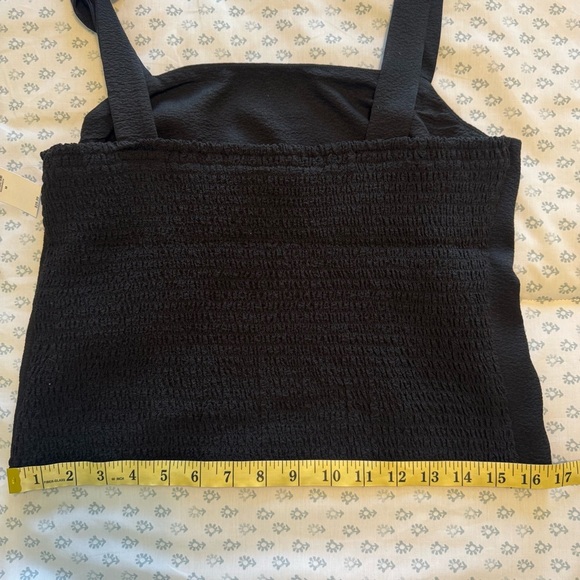 Old Navy NWT Black Tank Top with Bow Straps - Picture 5 of 6